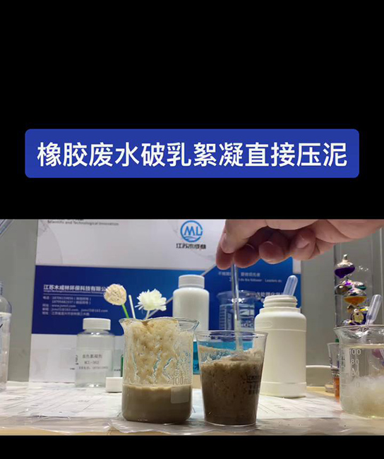 橡胶废水破乳絮凝直接压泥